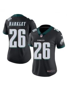 Women's Philadelphia Eagles #26 Saquon Barkley Black Vapor Untouchable Limited Stitched Football Jersey