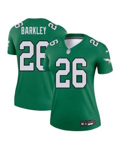 Women's Philadelphia Eagles #26 Saquon Barkley Green Vapor Untouchable Legend Stitched Football Jersey