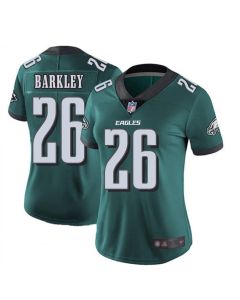 Women's Philadelphia Eagles #26 Saquon Barkley Green Vapor Untouchable Limited Stitched Football Jersey
