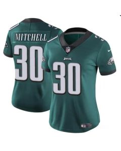 Women's Philadelphia Eagles #30 Quinyon Green 2024 Draft Vapor Untouchable Limited Stitched Football Jersey(Run Small)