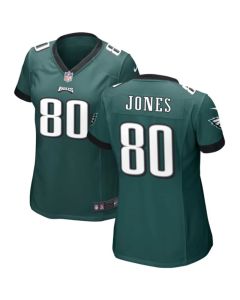 Women's Philadelphia Eagles #80 Julio Jones Green Stitched Football Jersey(Run Small)