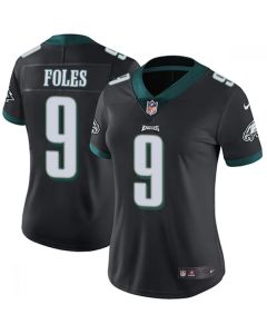 Women's Philadelphia Eagles #9 Nick Foles Black Vapor Untouchable Limited Stitched Football Jersey(Run Small)