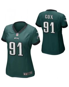 Women's Philadelphia Eagles #91 Fletcher Cox Green Vapor Untouchable Limited Stitched Football Jersey(Run Small)