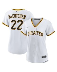 Women's Pittsburgh Pirates #22 Andrew McCutchen White Home Replica Player Jersey (White)