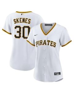Women's Pittsburgh Pirates #30 Paul Skenes White Cool Base Stitched Baseball Jersey (White)