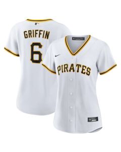 Women's Pittsburgh Pirates #6 Konnor Griffin Nike White Home Replica Jersey (White)