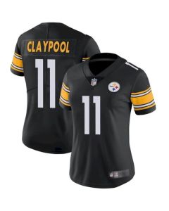 Women's Pittsburgh Steelers #11 Chase Claypool Black Vapor Untouchable Limited Stitched NFL Jersey(Run Small)