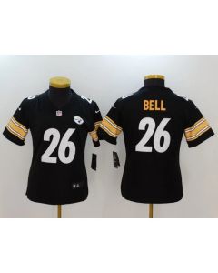 Women's Pittsburgh Steelers #26 Le'Veon Bell Black Vapor Untouchable Limited Jersey