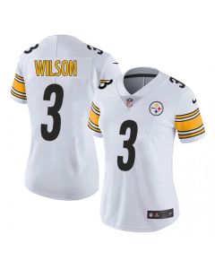 Women's Pittsburgh Steelers #3 Russell Wilson White Vapor Untouchable Limited Jersey
