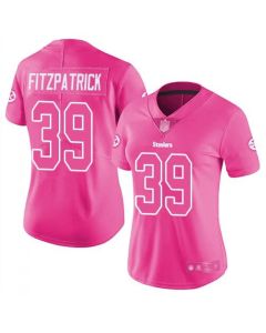 Women's Pittsburgh Steelers #39 Minkah Fitzpatrick Pink Vapor Untouchable Limited Stitched NFL Jersey(Run Small)