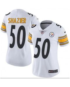 Women's Pittsburgh Steelers #50 Ryan Shazier White Vapor Untouchable Limited Stitched NFL Jersey(Run Small)