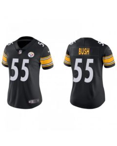 Women's Pittsburgh Steelers #55 Devin Bush Black Vapor Untouchable Limited Stitched NFL Jersey(Run Small)