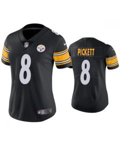 Women's Pittsburgh Steelers #8 Kenny Pickett Black Vapor Untouchable Limited Stitched Jersey(Run Small)