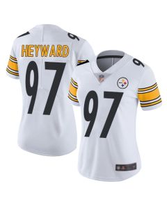 Women's Pittsburgh Steelers #97 Cam Heyward White Vapor Untouchable Limited Stitched NFL Jersey(Run Small)