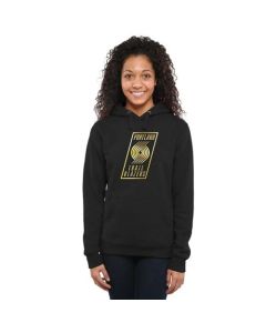 Women's Portland Trail Blazers Gold Collection Pullover Hoodie Black