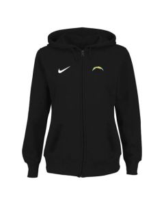 Women's San Diego Chargers Stadium Rally Full Zip Hoodie Black