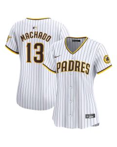 Women's San Diego Padres #13 Manny Machado White Home Limited Player Jersey (White)