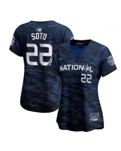 Women's San Diego Padres #22 Juan Soto Royal 2023 All-star Stitched Baseball Jersey(Run Small)