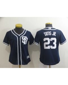 Women's San Diego Padres #23 Fernando Tatis Jr. Navy Cool Base Stitched MLB Jersey