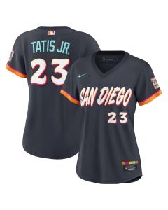 Women's San Diego Padres #23 Fernando Tatis Jr. Nike Obsidian 2026 City Connect Stadium Jersey