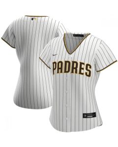 Women's San Diego Padres Blank White Cool Base Stitched Baseball Jersey(Run Small)
