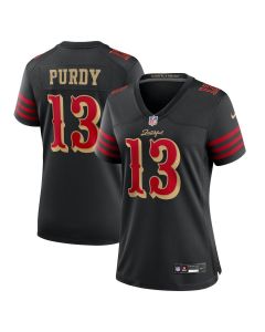 Women's San Francisco 49ers #13 Brock Purdy Black Rivalries Collection Game Jersey (Black)