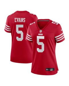 Women's San Francisco 49ers #5 Mike Evans Nike Scarlet Game Jersey (Scarlet)