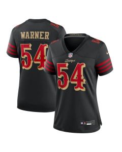 Women's San Francisco 49ers #54 Fred Warner Black Rivalries Collection F.U.S.E. Vapor Limited Stitched Jersey (Black)