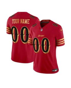 Women's San Francisco 49ers Custom Red Rivalries Collection F.U.S.E. Vapor Limited Stitched Jersey (Red)