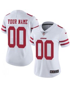 Women's San Francisco 49ers Customized White Vapor Untouchable Limited Stitched Jersey
