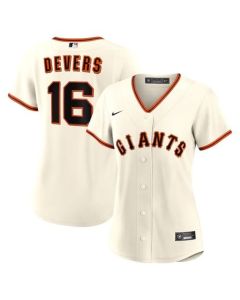 Women's San Francisco Giants #16 Rafael Devers White Home Replica Jersey (White)