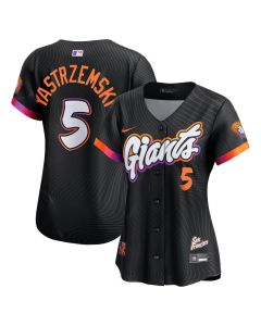 Women's San Francisco Giants #5 Mike Yastrzemski Anthracite 2025 City Connect Limited Jersey (City Connect)