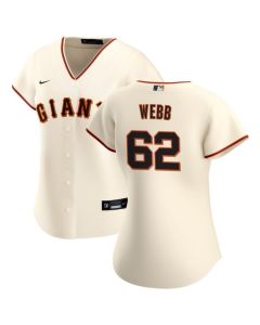 Women's San Francisco Giants #62 Logan Webb Cream Home Limited Player Jersey