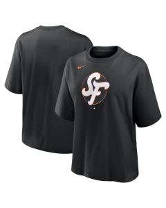 Women's San Francisco Giants Black 2025 City Connect Logo Boxy T-Shirt