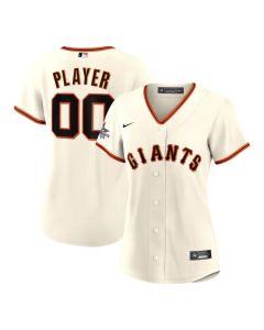 Women's San Francisco Giants Cream 2025 MLB All-Star Game Home Custom Replica Jersey (Cream)