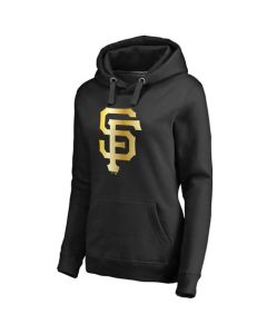 Women's San Francisco Giants Gold Collection Pullover Hoodie Black