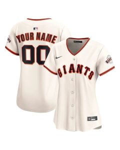 Women's San Francisco Giants Nike Cream Home Limited Custom Jersey (Cream)