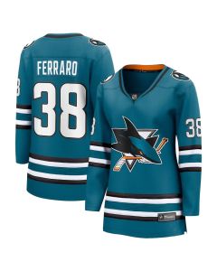Women's San Jose Sharks #38 Mario Ferraro Teal Home Player Jersey