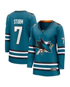 Women's San Jose Sharks #7 Nico Sturm Teal Home Player Jersey