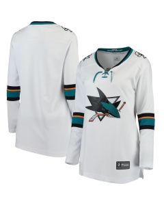 Women's San Jose Sharks White Away Jersey