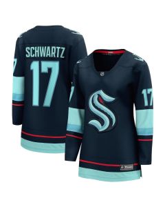 Women's Seattle Kraken #17 Jaden Schwartz Navy Home Player Jersey