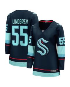 Women's Seattle Kraken #55 Ryan Lindgren Deep Sea Blue Home Jersey