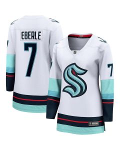 Women's Seattle Kraken #7 Jordan Eberle White Away Jersey