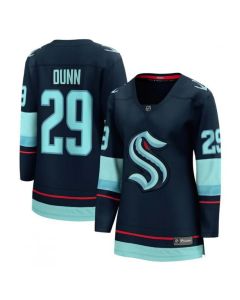 Women's Seattle Kraken Custom Navy Stitched Jersey