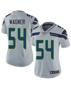 Women's Seattle Seahawks #54 Bobby Wagner Grey Vapor Untouchable Limited Stitched NFL Jersey(Run Small)