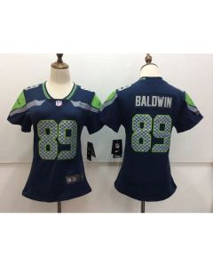 Women's Seattle Seahawks #89 Doug Baldwin Blue Vapor Untouchable Limited Stitched NFL Jersey