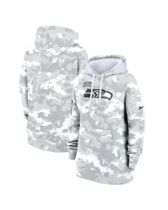 Women's Seattle Seahawks Arctic Camo 2024 Salute To Service Club Fleece Pullover Hoodie (Camo)