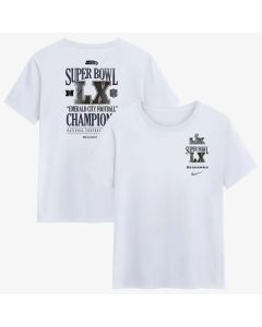 Women's Seattle Seahawks Nike White Super Bowl LX Champions Long Ball T-Shirt (White)