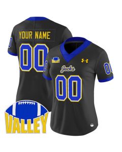 Women's South Dakota State Jackrabbits Black 2025 Vapor Limited Custom Jersey (Black)