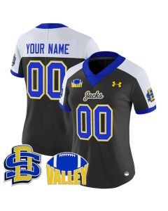 Women's South Dakota State Jackrabbits Black Alternate 2025 Vapor Limited Custom Jersey (Black)